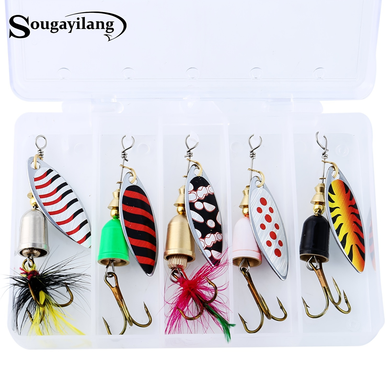 10pcs 5G Metal Fishing Lure Set - Spinners, Hard Baits, and Box Combo for  Bass, Trout, and Salmon Fishing Tackle - Enhanced Catch Rates and Durability