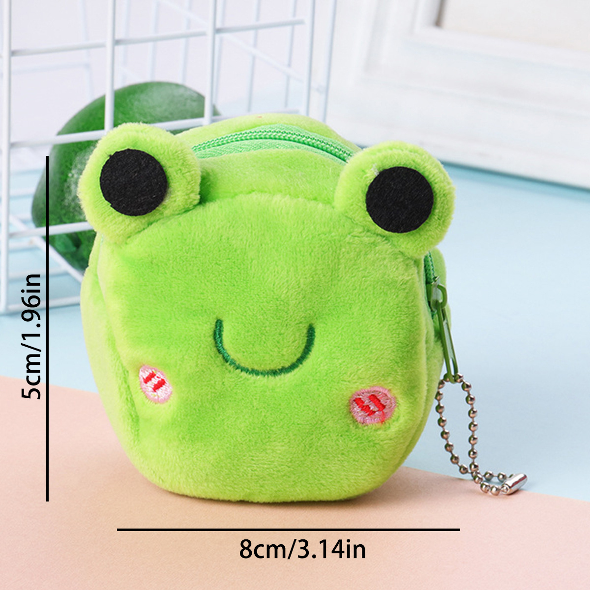 Cute Animal Plush Coin Purse with Zipper - Perfect Gift