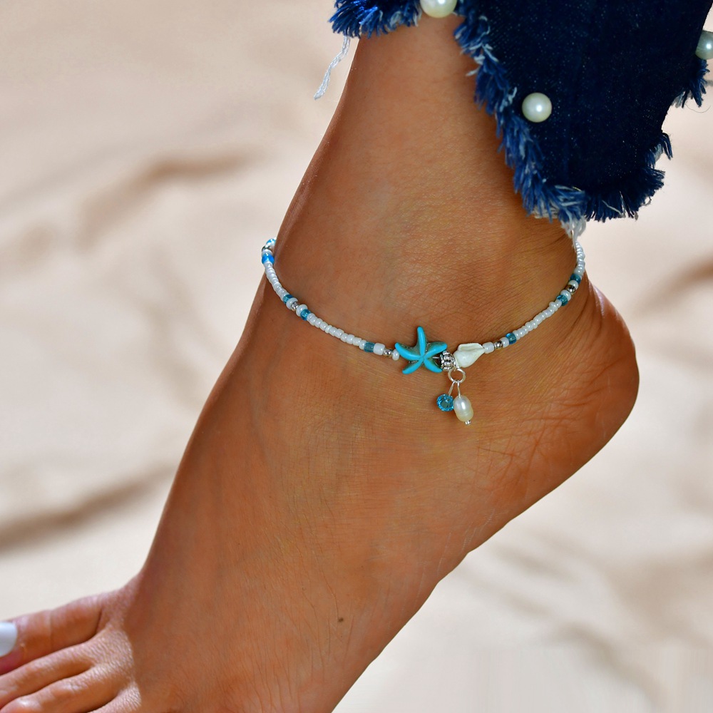 Beaded anklets deals for women