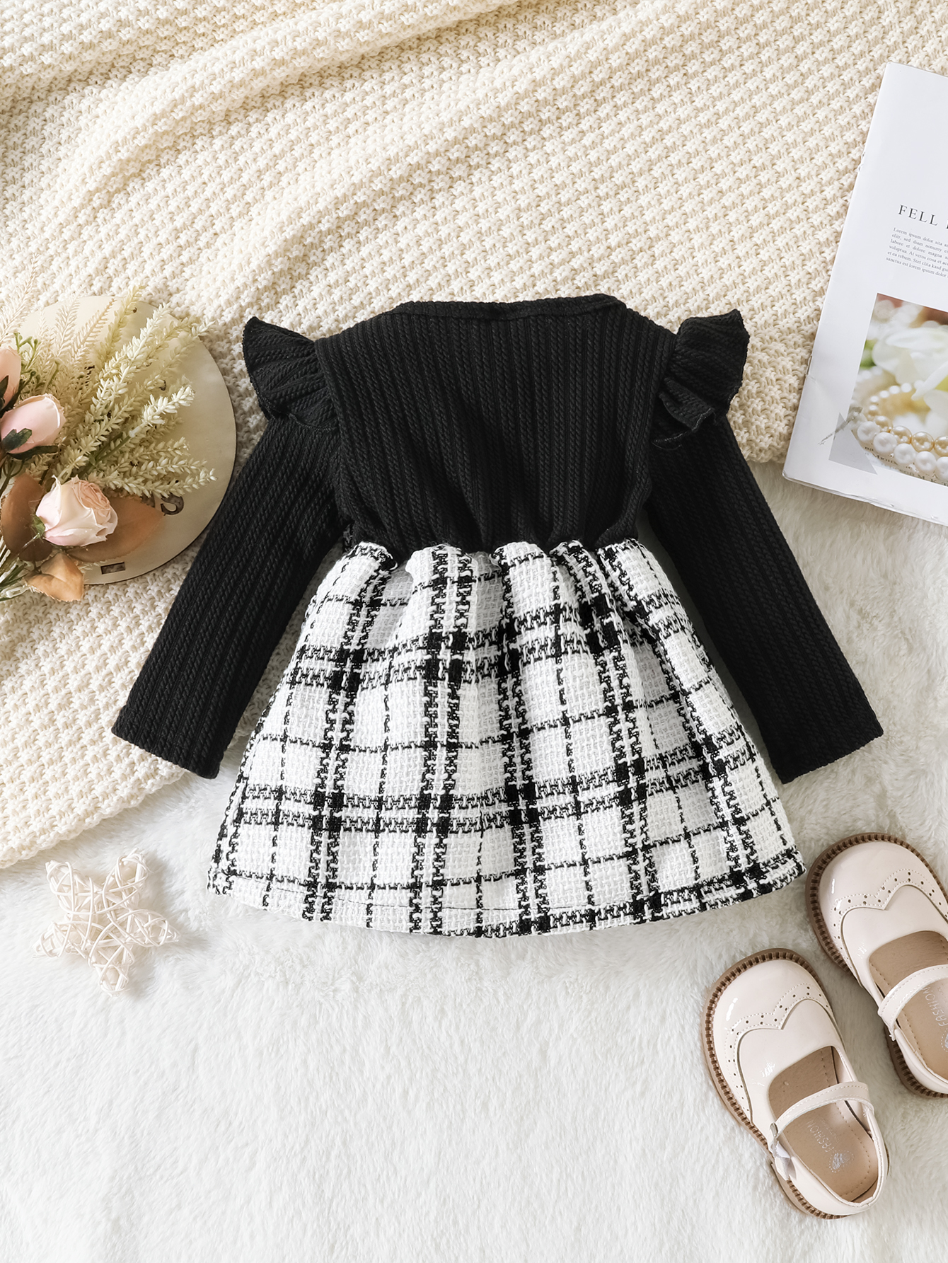 Newborn store plaid dress