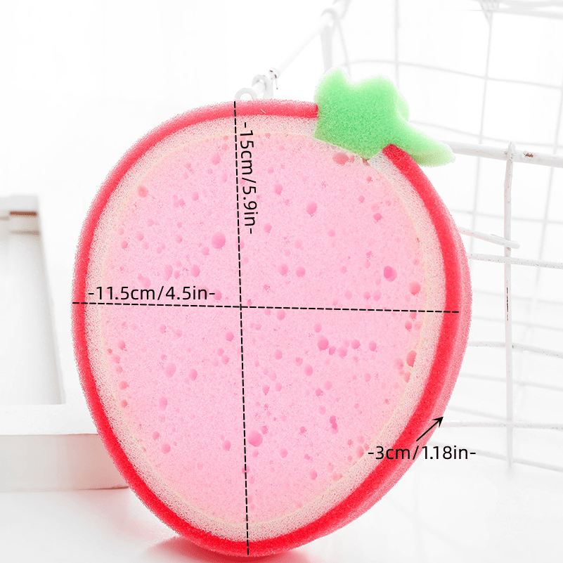 Reusable Strawberry Shaped Sponge For Easy Dishwashing And - Temu