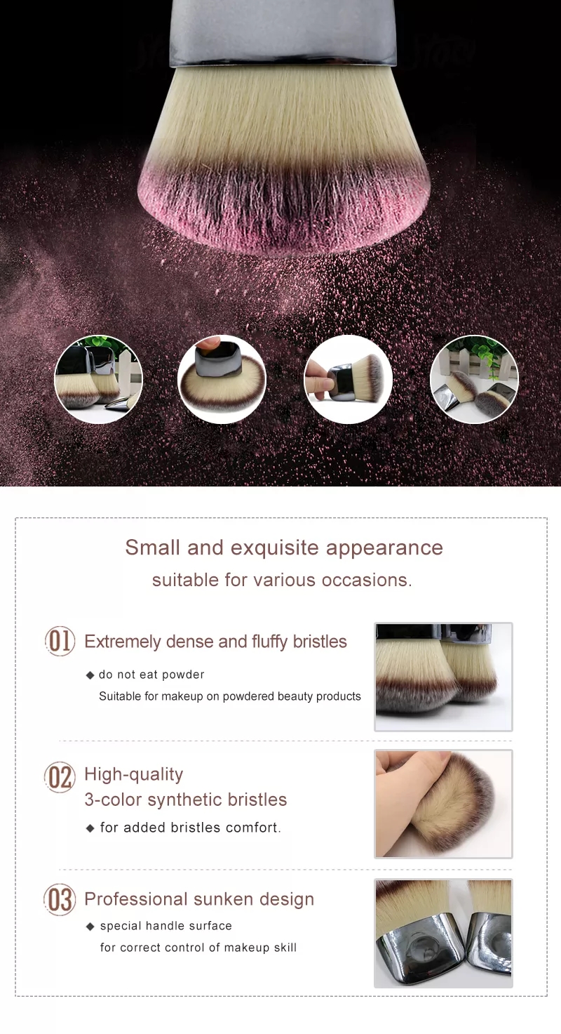Foundation Brush High density Loose Powder Blush Brush Temu