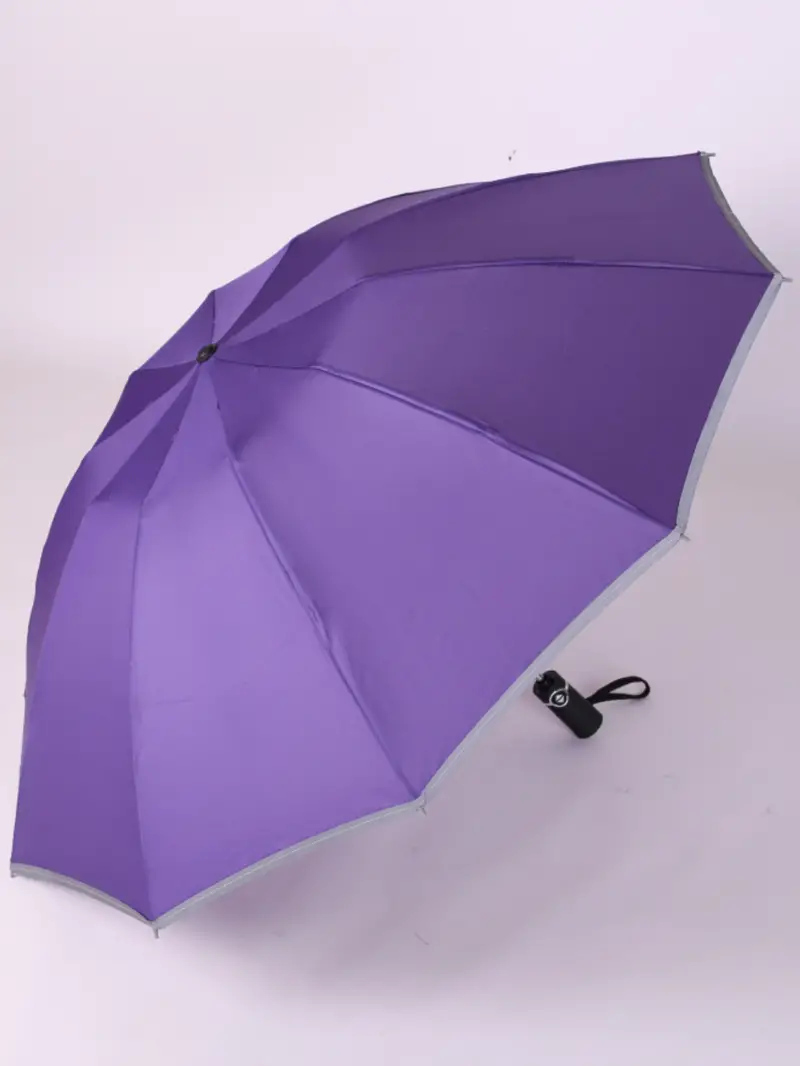 umbrella windproof travel umbrella night reflective strip 99 sun protection compact folding reverse umbrella details 3