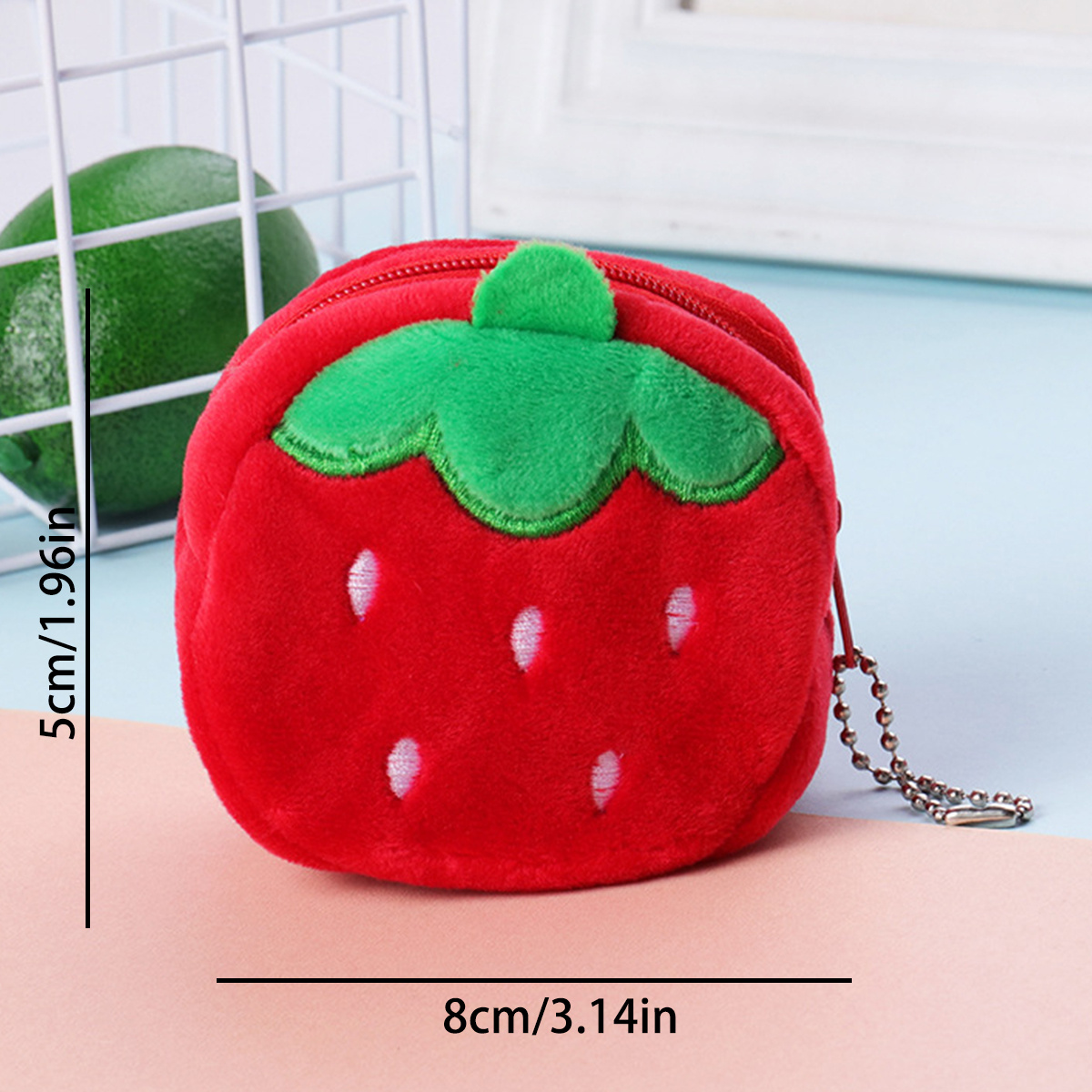 Cute Animal Plush Coin Purse with Zipper - Perfect Gift