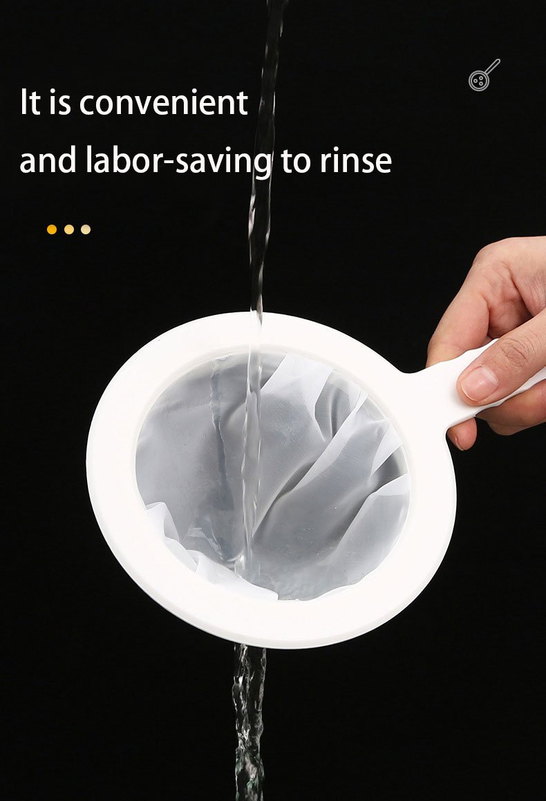 2-Pack Nylon Mesh Strainers - 100/200 Mesh Food Grade Filters With Plastic Handles