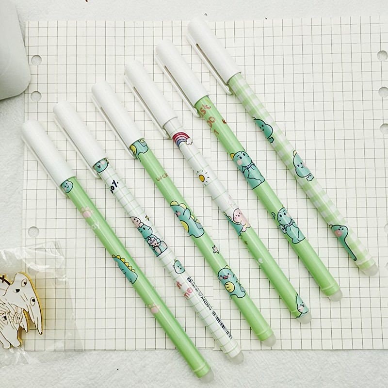 Kawaii Baby Dinosaur Gel Pens Set Cute Pens, Dinosaur Pen, Animal