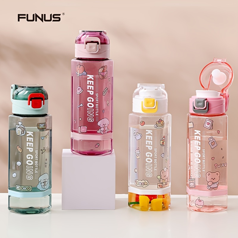 SunSunrise 700ml/ 900ml Fitness Water Cup BPA-free Good Sealing Burrs-free  Sports Water Bottle with Straw for Gym 