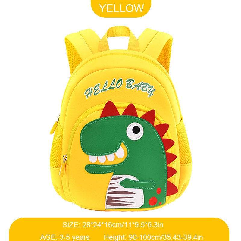 New 3d Dinosaur Cute Cartoon Kids Adjustable Backpack Kindergarten ...
