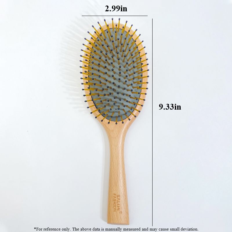 Wooden Paddle Hair Brush Comb Set Hairbrushes For Women Men Kid Detailing  Hair Massaging Scalp With Rounded Tip Bristles For All Hairstyles - Beauty  & Personal Care - Temu