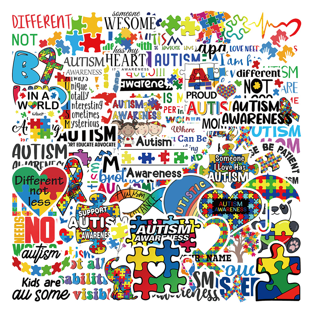 Autism Awareness Puzzle Heart Ornament For Personalization