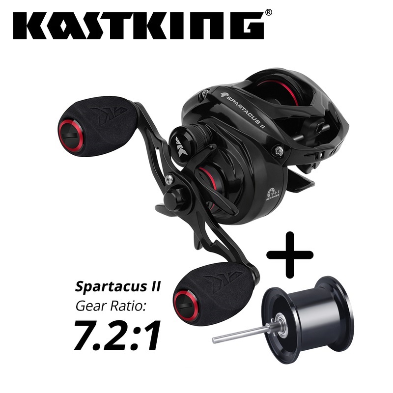 KastKing Spartacus II Baitcasting Fishing Reel， 6oz Ultralight， Super Smoot
