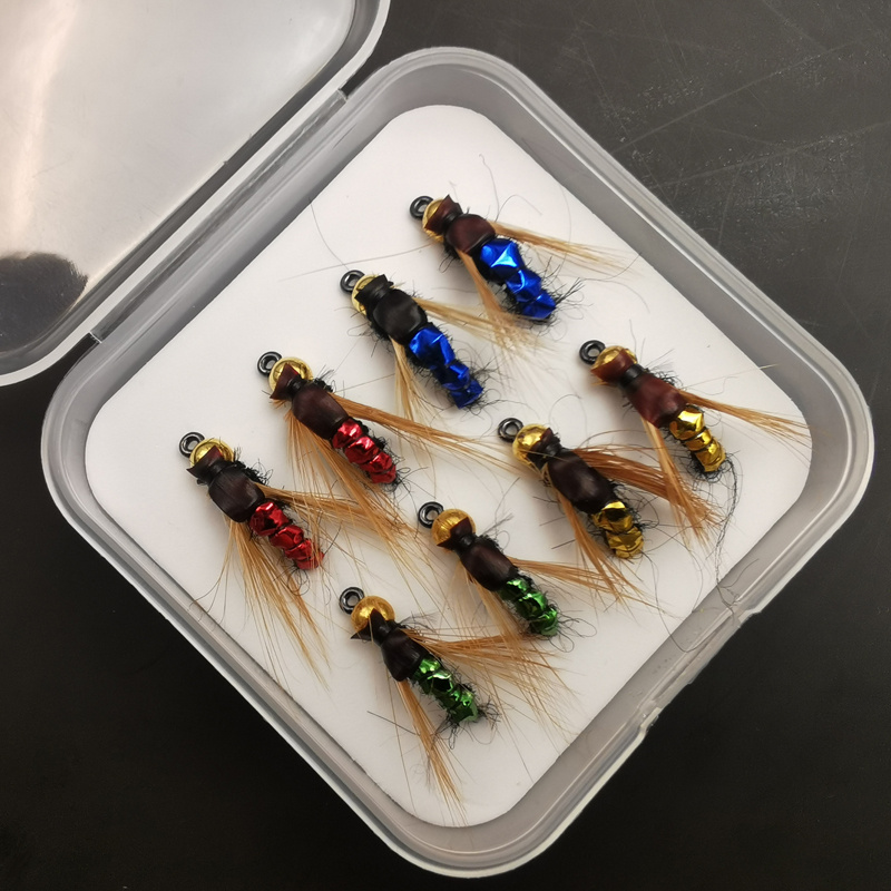 Bionic Fly Fishing Lure: Bead Head Fast Sinking Nymph Scud Bug Worm -  Perfect for Trout Fishing!