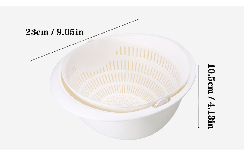 2-in-1 Fishing Bucket Double-Deck Fish Box Detachable Fish Strainer Colander Fishing Bait Storage Container Double Handle Fishing Draining Basket I.308002767