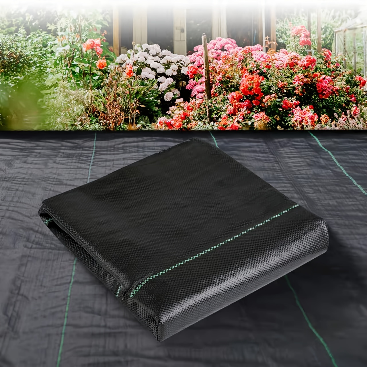 Tissu paysager de qualité commerciale, couverture de sol pour  jardinage/agriculture/agriculture, tissu géotextile résistant contre les  mauvaises