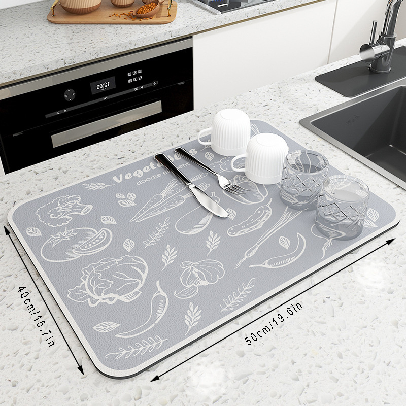 1pc Drying Mats for Kitchen Counter Heat Resistant Mat Kitchen