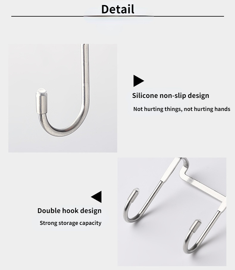 304 Stainless Steel Hook Free Punching Double S shape Hook - Temu