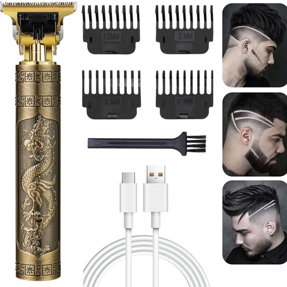 Hair Clipper Professional Zero Gapped T Blade Trimmer Rechargeable Hair  Grooming Kit For Home Use And Barbershop Hair Cutting Machine - Beauty &  Personal Care - Temu