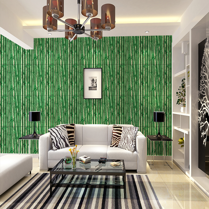 Green Plant Net Red Live Backdrop Wall, Rustic Garden Instant Sticker