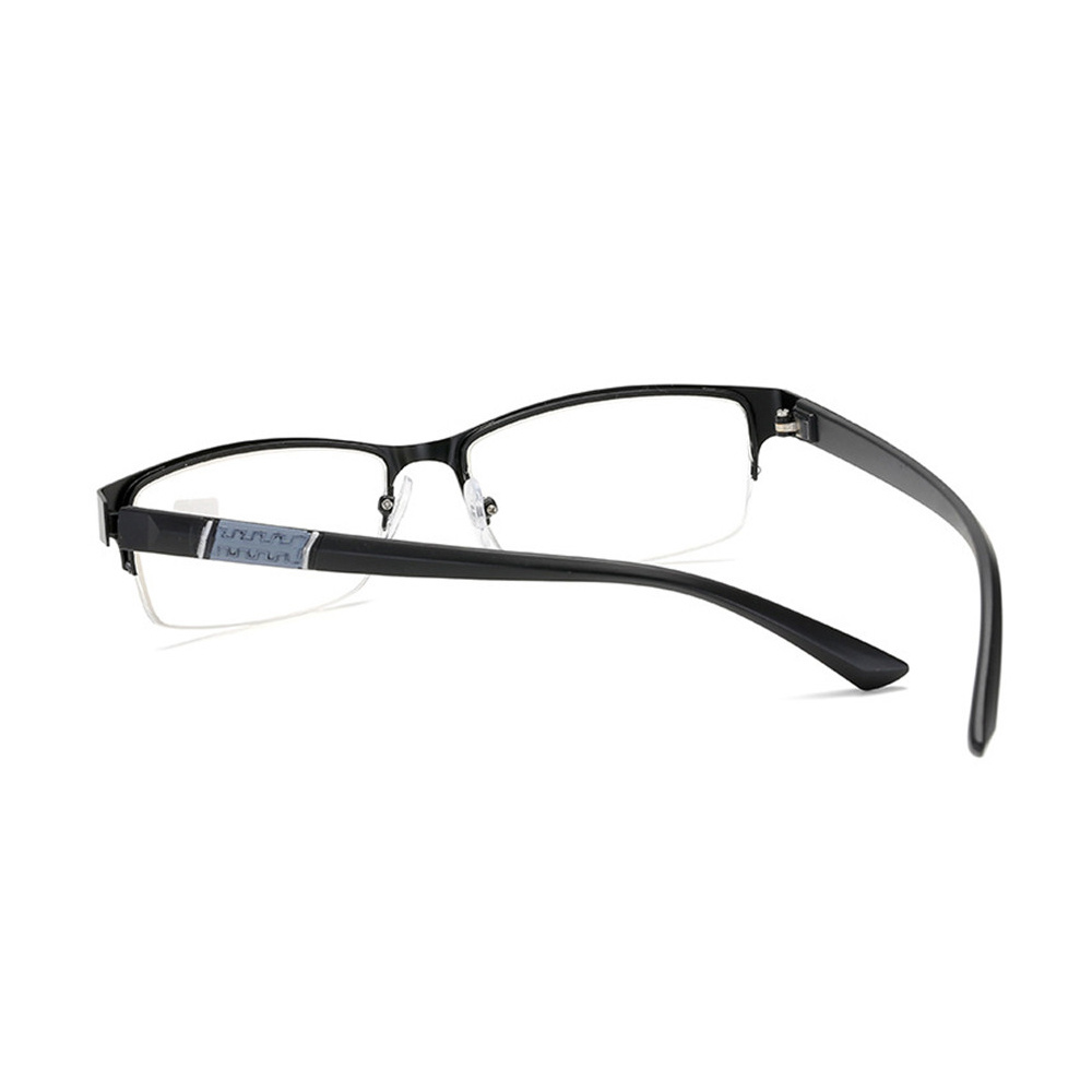 Semi-rimless Reading Glasses Men's Business Presbyopic Eyeglasses ...