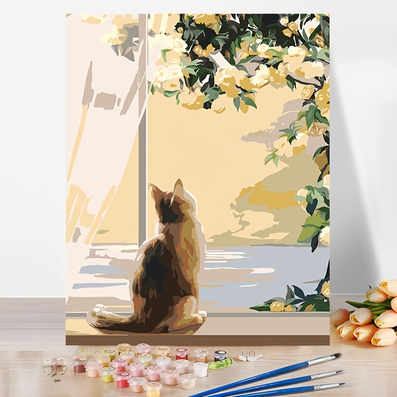 Diy Painting Oil Paint By Numbers Temu