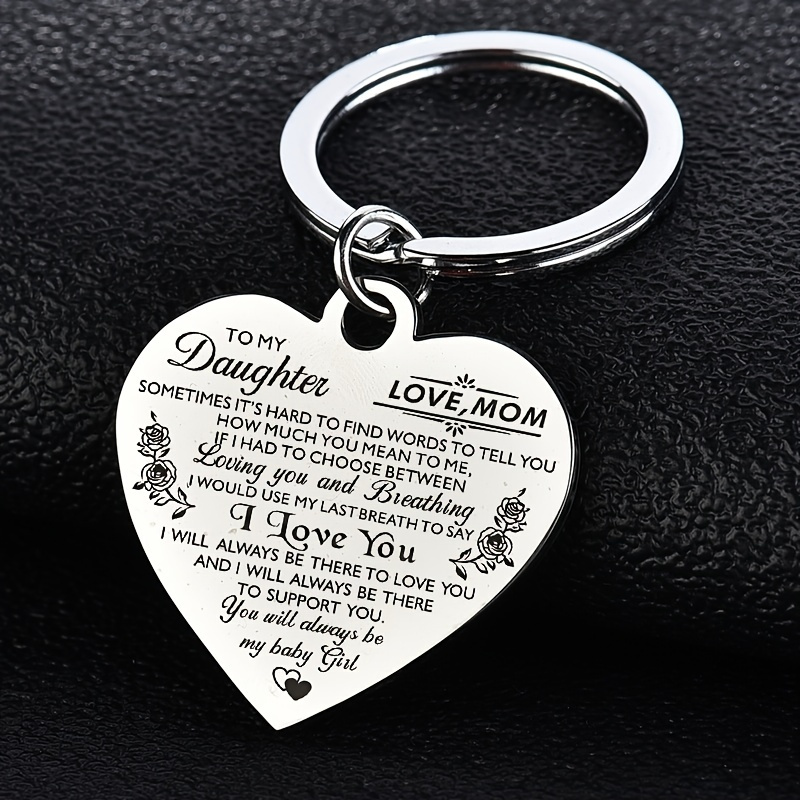 A Sweet And Meaningful Gift For Mom: I'll Always Be Your Little Girl (boy) Key  Chain - Temu