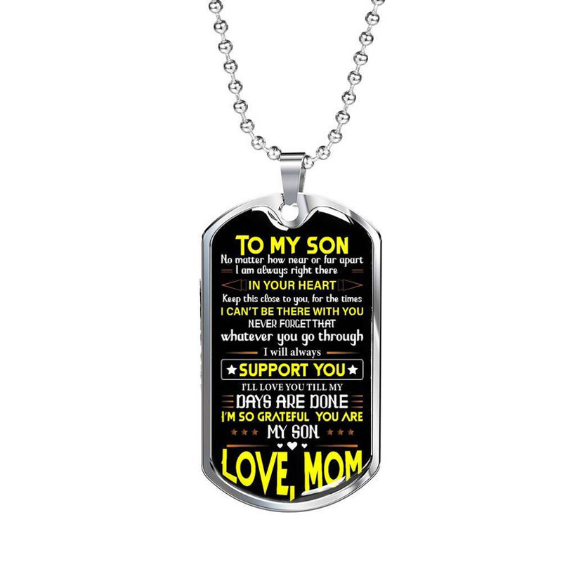 Buy Sentimental Son Gifts from Mom, Son Cross Necklace, Mother to Son Gifts, Son Birthday, Son Graduation, to Son from Mother Online | {Made with Luv