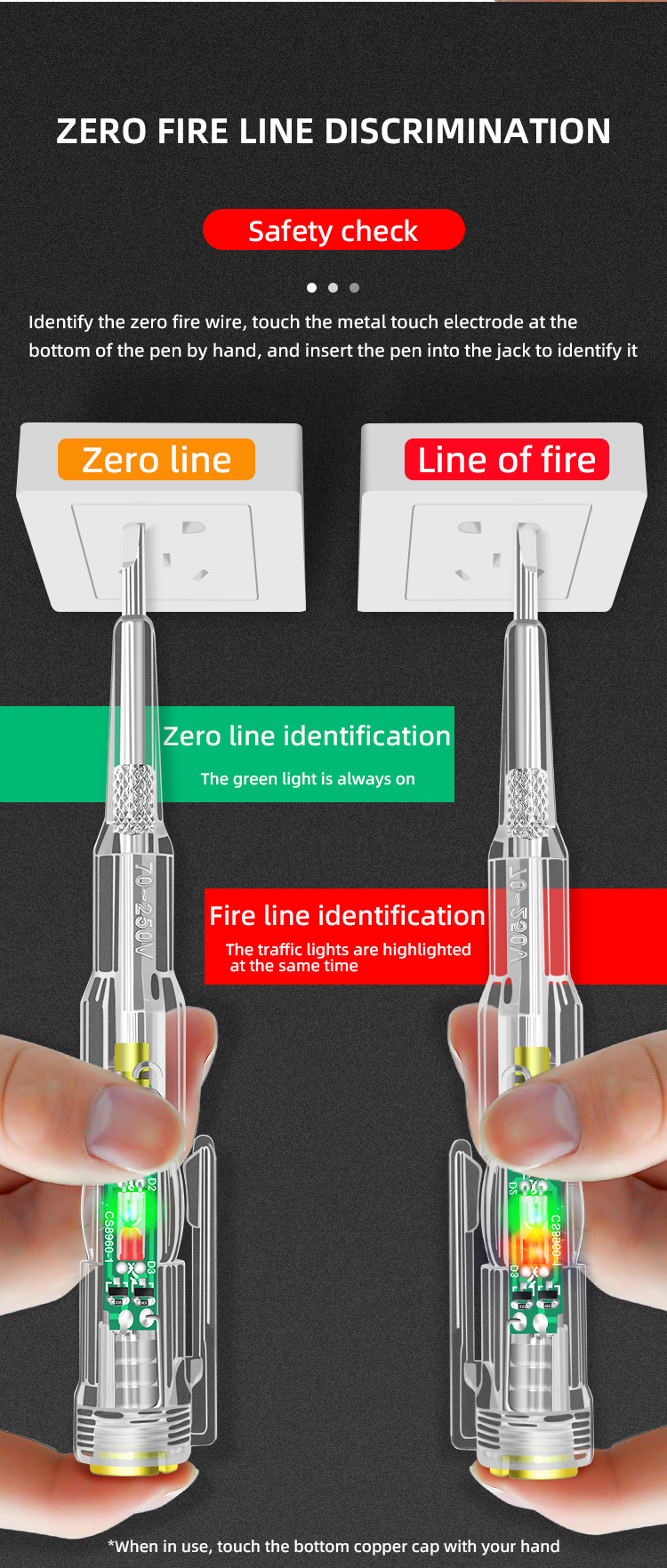 Voltage Detector Test Pen Induced Electric Screwdriver Probe Zero Live