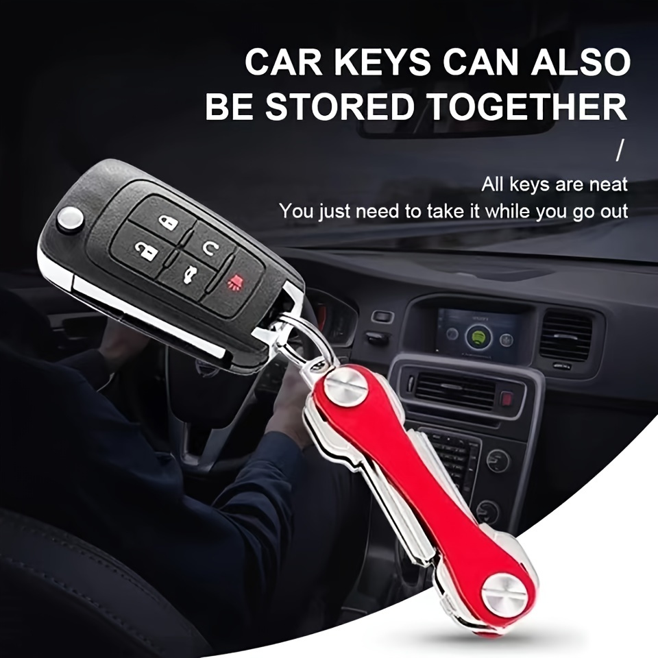 Multi Function Key Case, Men & Women Pu Car Key Bag Housekeeper Holder -  Temu