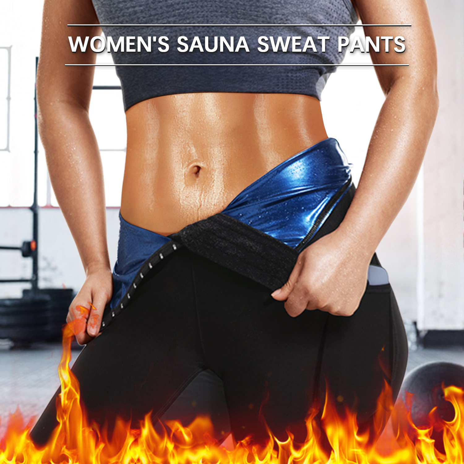 Sauna Sweat Pants For Women High Waist Compression Slimming Leggings  Workout Hot Thermo Capris With Pocket