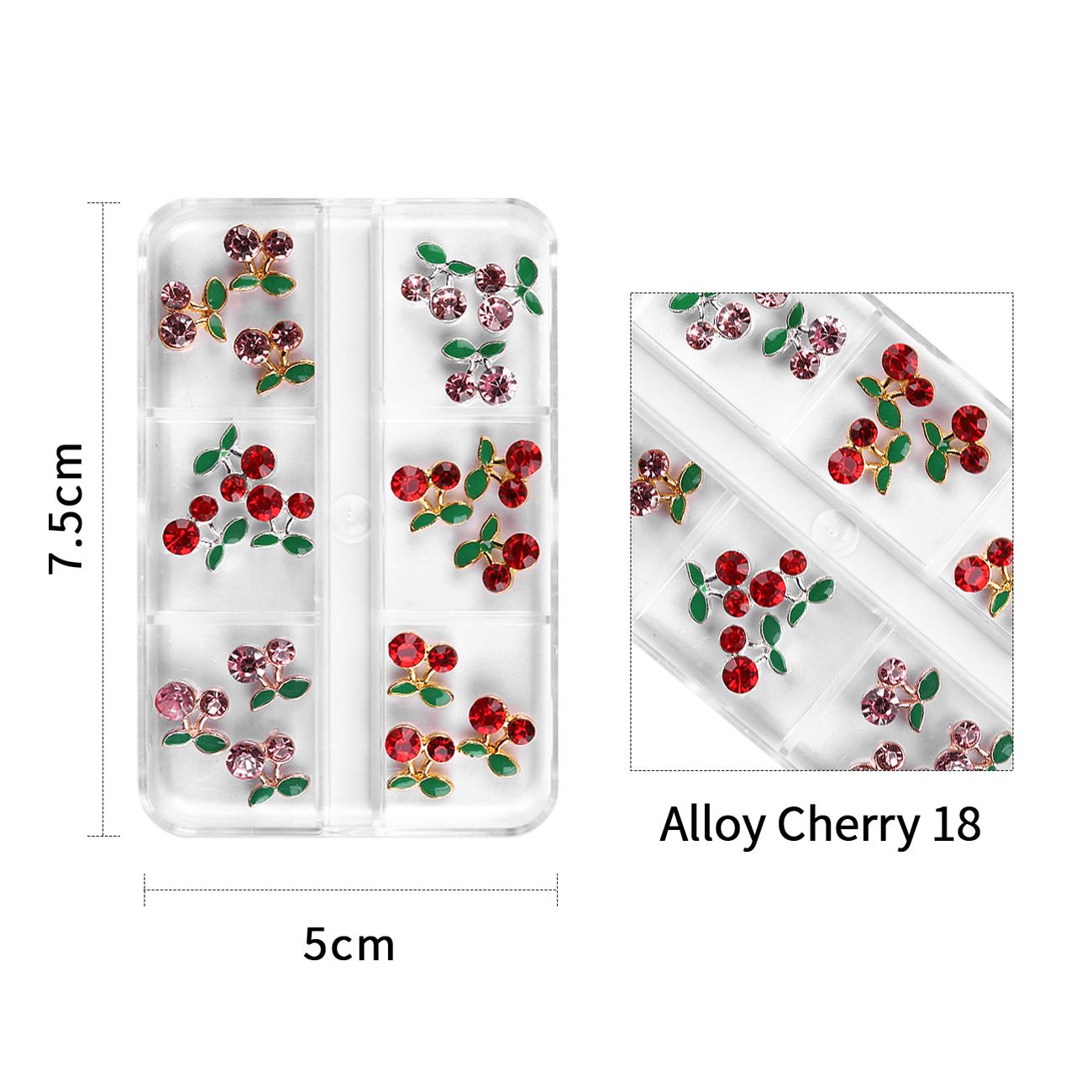3d Red Cherry Nail Art Charms 3d Acrylic Nail Rhinestones For Acrylic Nail  Pink Green Nail Supplies Nail Art Design Decoration Accessories - Beauty &  Personal Care - Temu