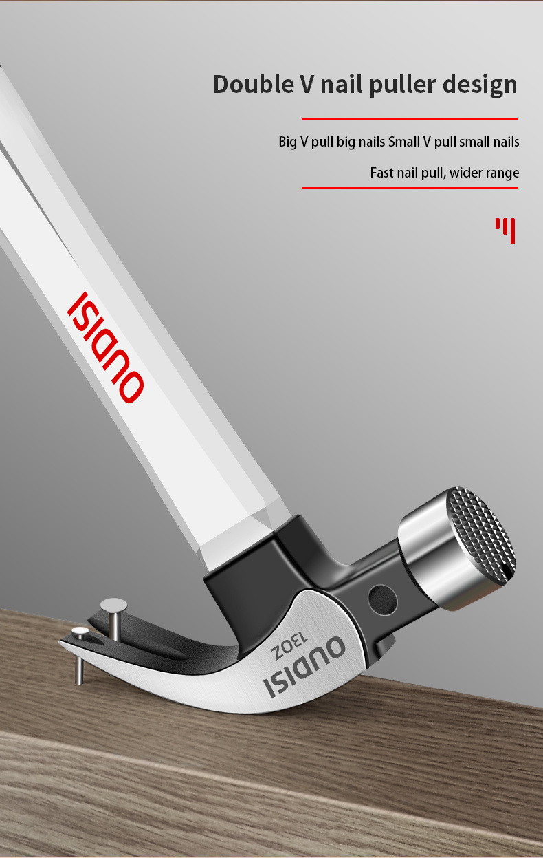 1pc Claw Hammer, Professional Woodworking Joinery Home Carpentry Hand Hammer, Nail Hammer, Non-Slip Multifunctional Handle Hammer