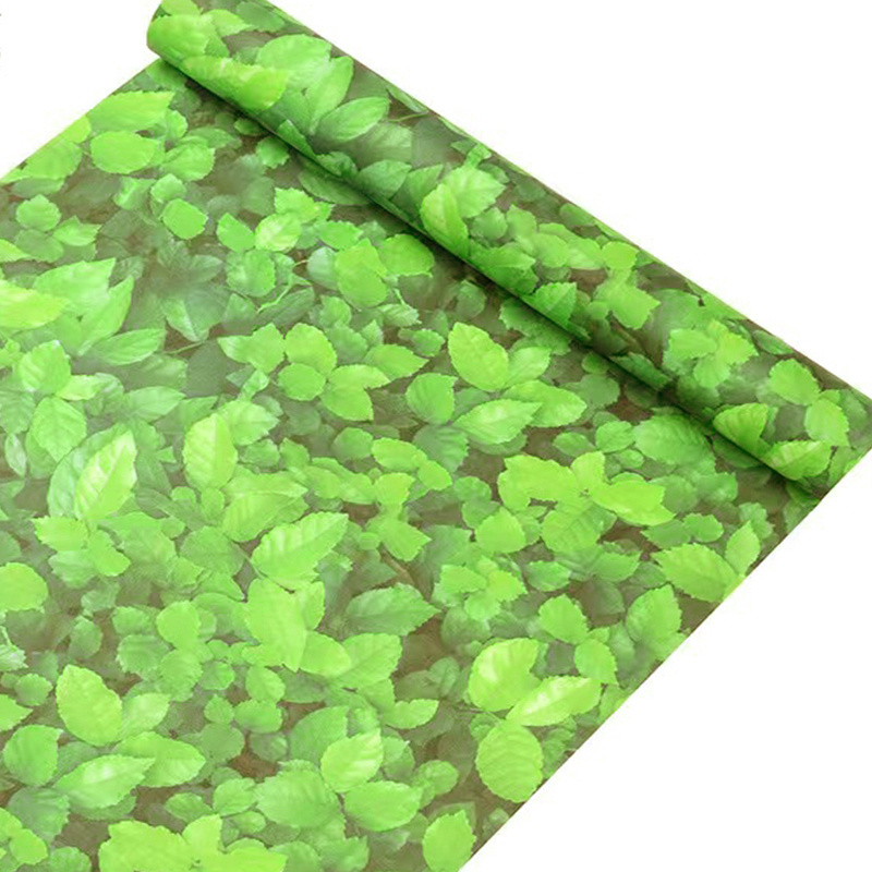 Green Plant Net Red Live Backdrop Wall, Rustic Garden Instant Sticker