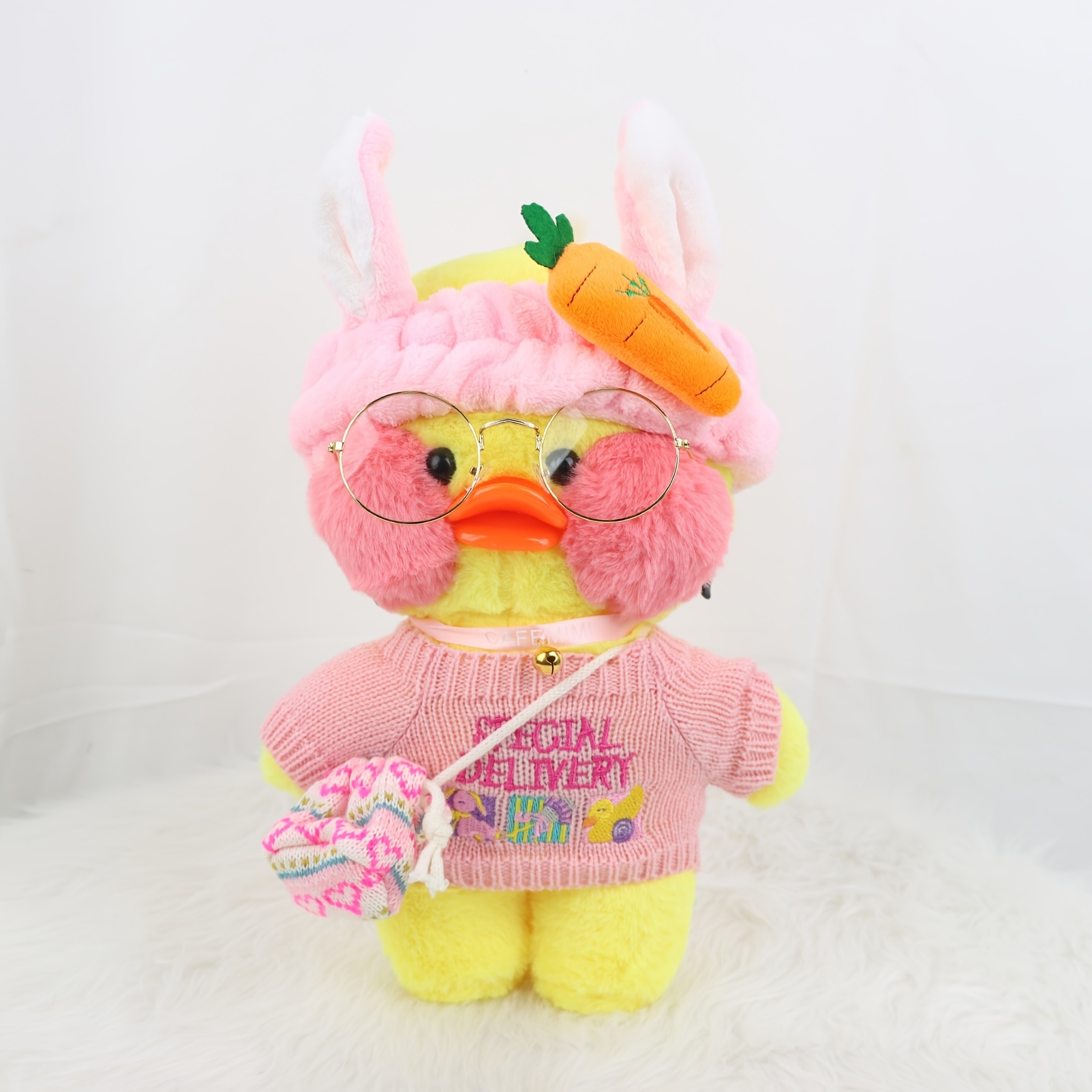 1PC 30cm Plush Pato Lalafanfan Duck Soft Toy With Clothes Korean
