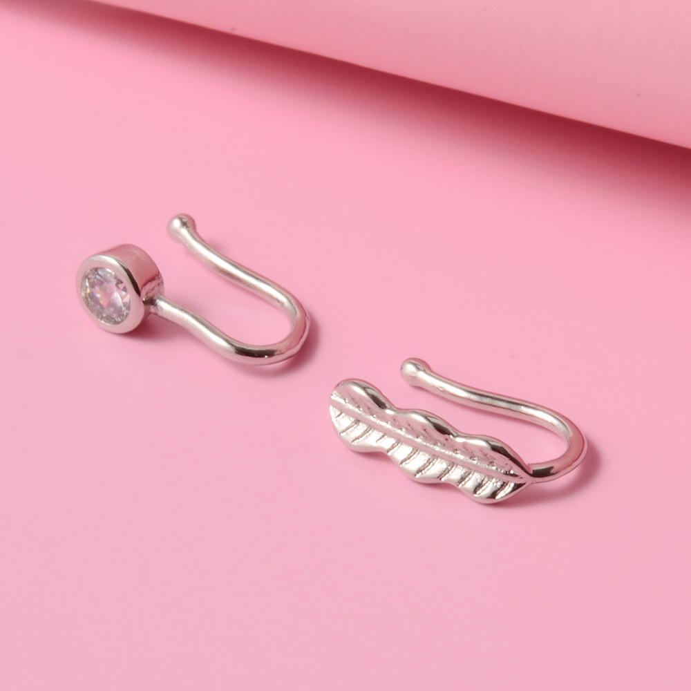 Heart / Flower Etc Shape Nose Clip Ring Nonpiercing Nose Ring No Hole