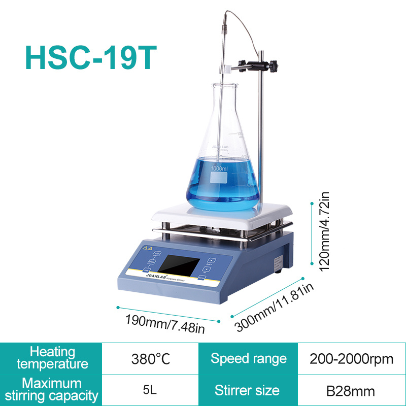 Magnetic Stirrer Hotplate with Temperature Control and 2 Stir Bars