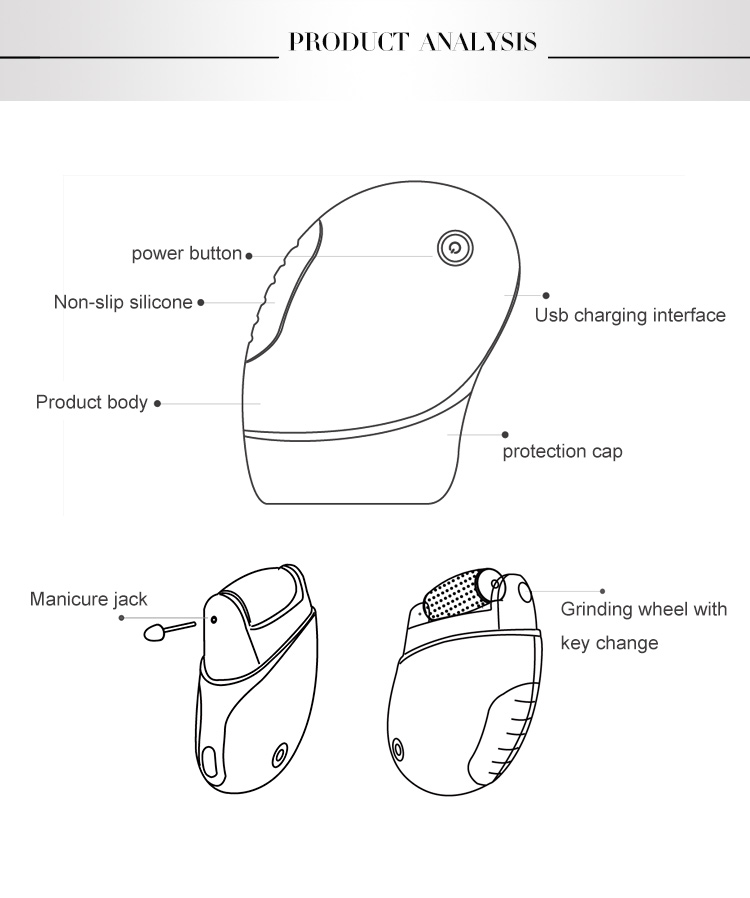 Electric Callus Remover Rechargeable Foot Scrubber For Temu