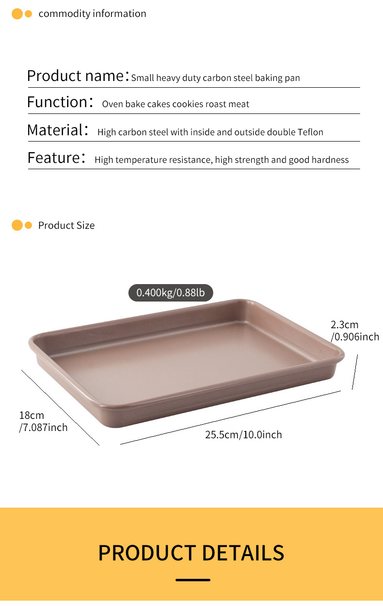 Rectangular Cookie Carbon Steel Cookie Sheet Cake Cookie Temu