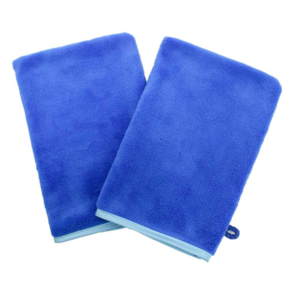 2pcs/pack Unisex Adult Polyester Unscented Exfoliating Gloves