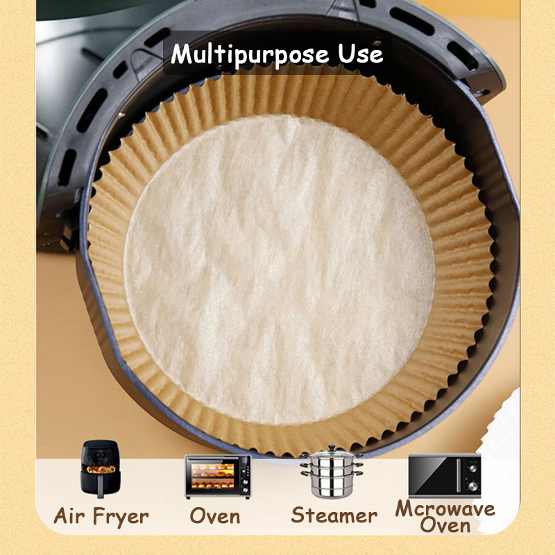 Air Fryer Disposable Paper Round Non stick Paper Prime Oil Temu