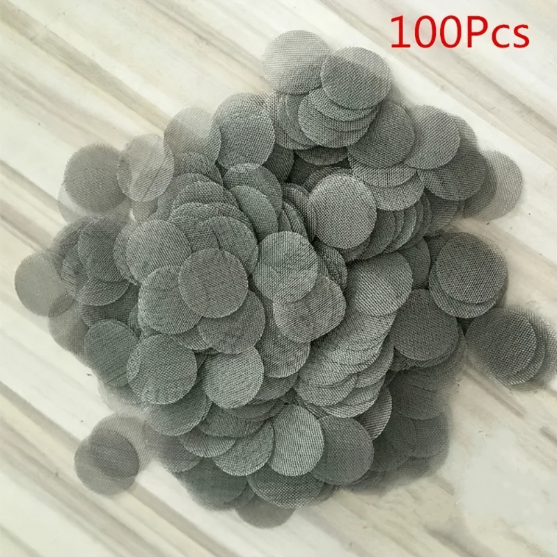 100pcs Tobacco Accessory Smoking Gauze Net Metal Filters MeshTabacco Smoking Pipe Metal Screen Filter Percolator Leach Net, 20mm/0.78"