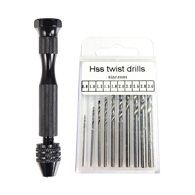 Mini Black Handtwisted Drill Bodhi King Kong Diy Hand Tool Punching Drill Bit Handtwisted