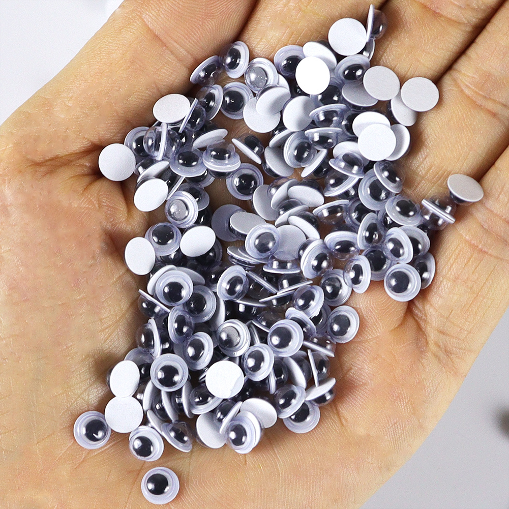  240Pcs 0.4 Inch Small Googly Eyes with Self Adhesive Small  Black White Plastic Googly Wiggle Eyes for School DIY Crafts Scrapbooking  Decoration : Arts, Crafts & Sewing