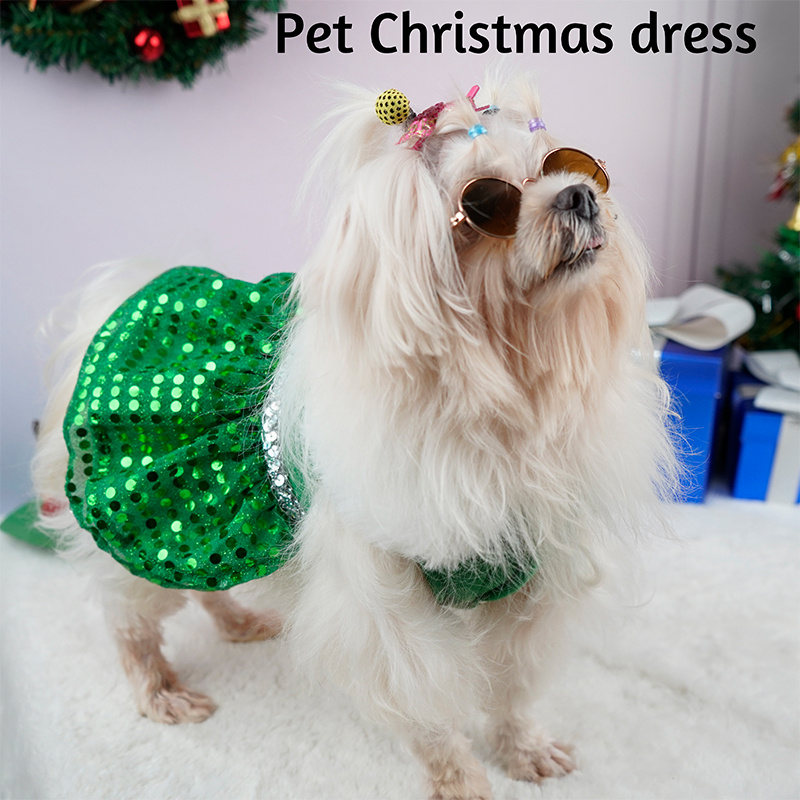 Dog Clothes Vestidos Para Perritas De Navidad Ropa De Perros De