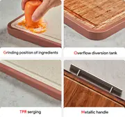 1pc kitchen anti bacterial cheese anything food 2 in 1 wood bulk cutting boards wholesale wooden chopping board details 2
