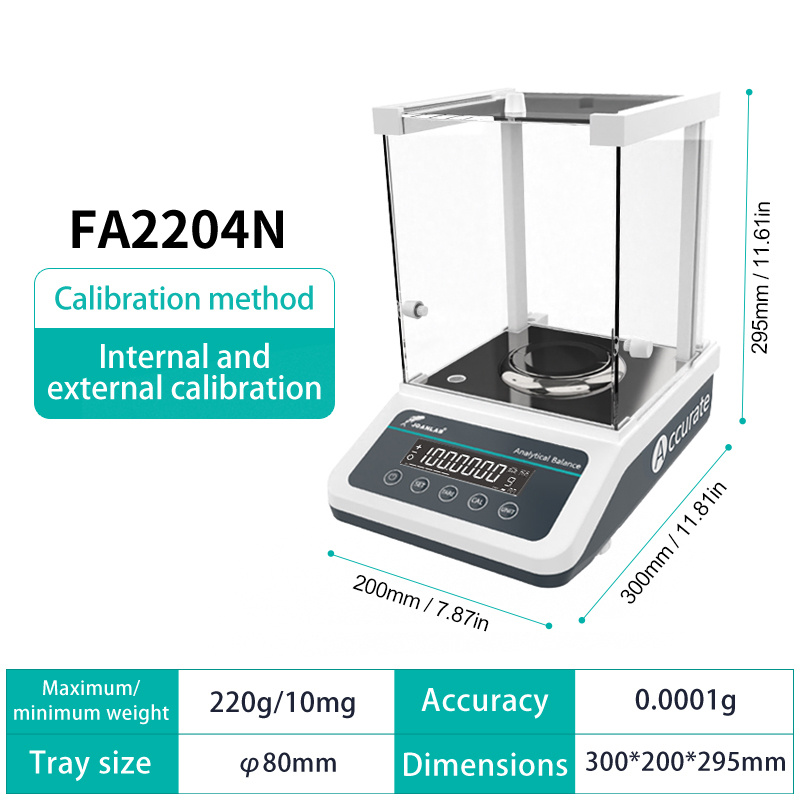 300 x 0.001g Analytical Balance, 1 mg Digital Lab Precision Scale