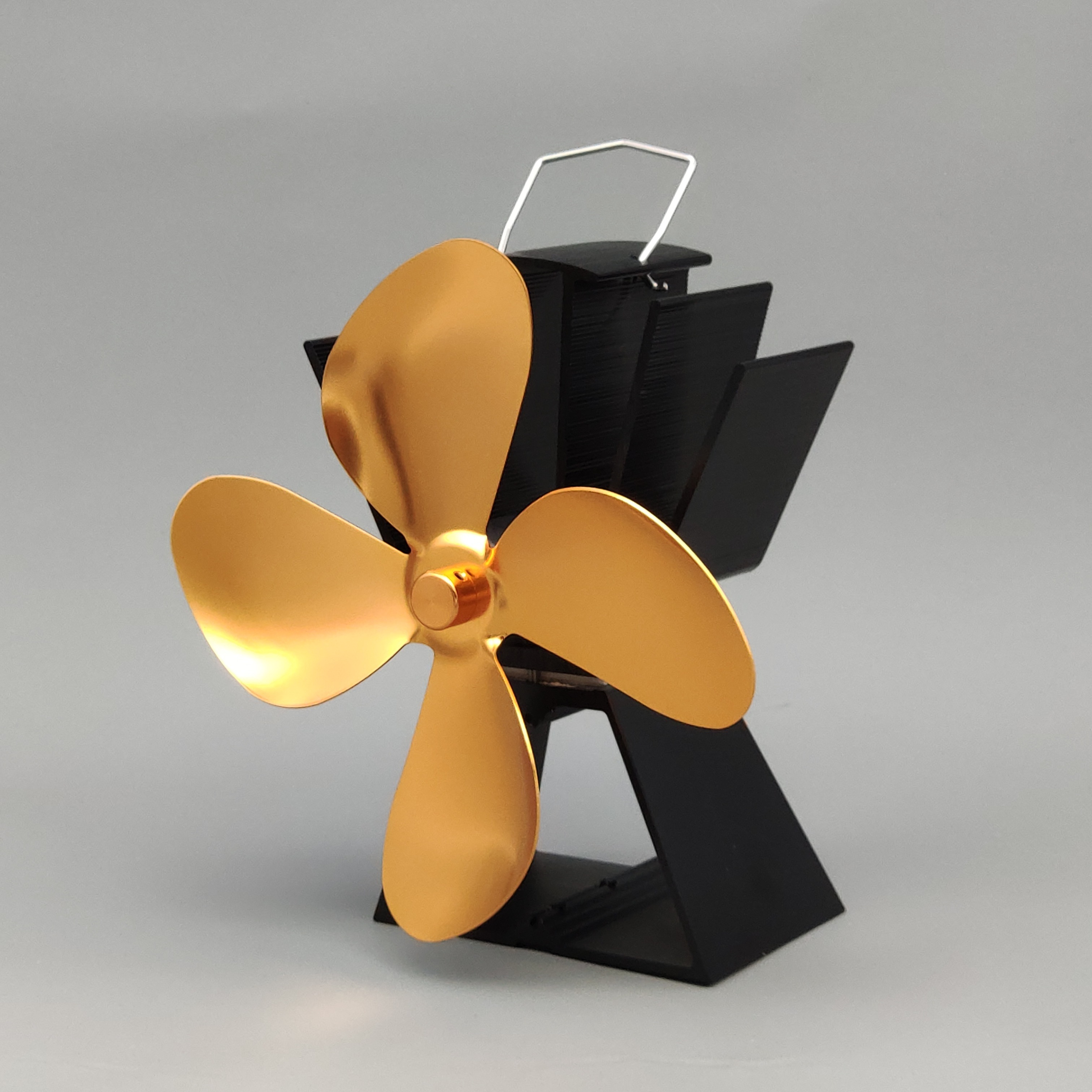 Silent Heat Powered Stove Fan - 4 Blades Wood Stove Fan For Circulating  Warm Air - Stove Top Fan For Wood/gas/pellet Stove - No Electricity  Required - Temu