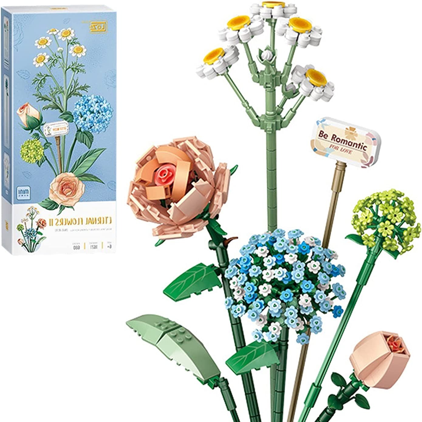 Mini Bricks Flower Bouquet Building Sets Creative Diy Cute - Temu Germany