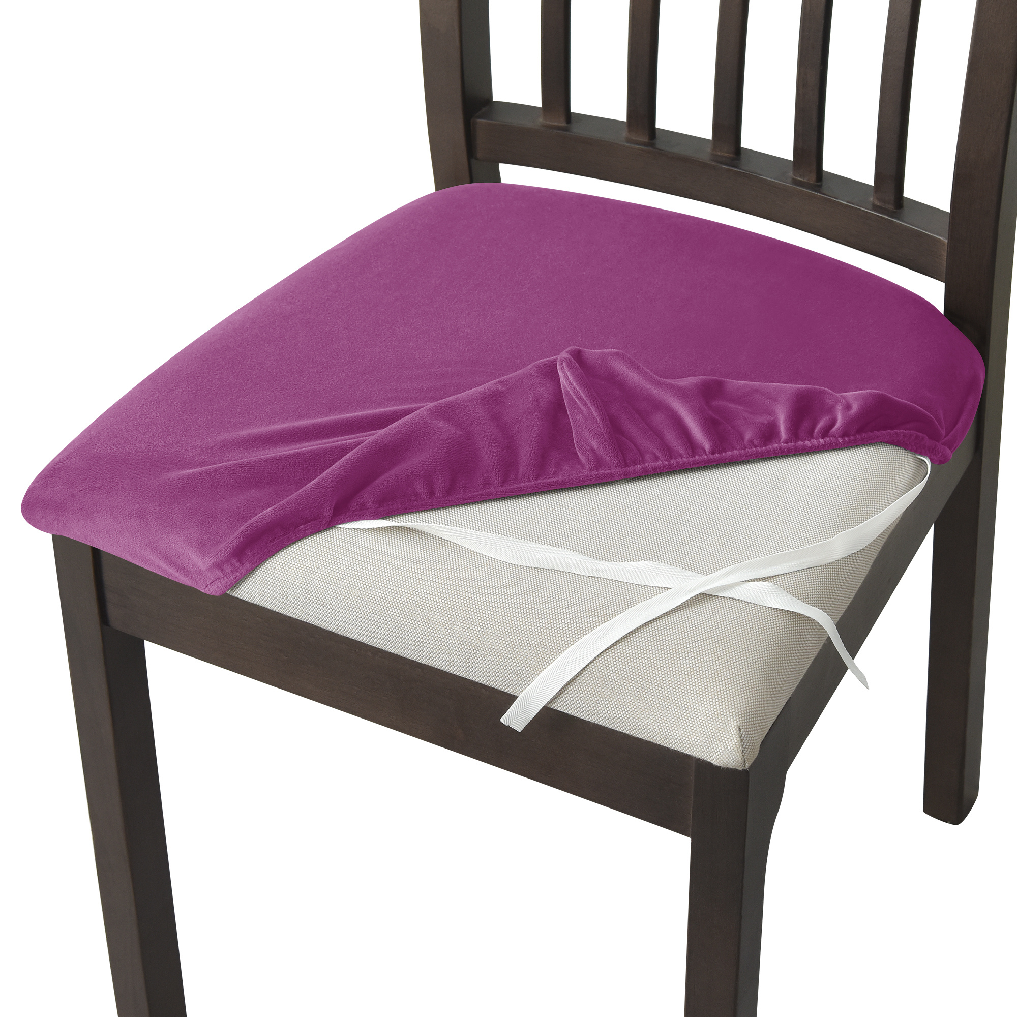 Dining chair cushion covers best sale with ties