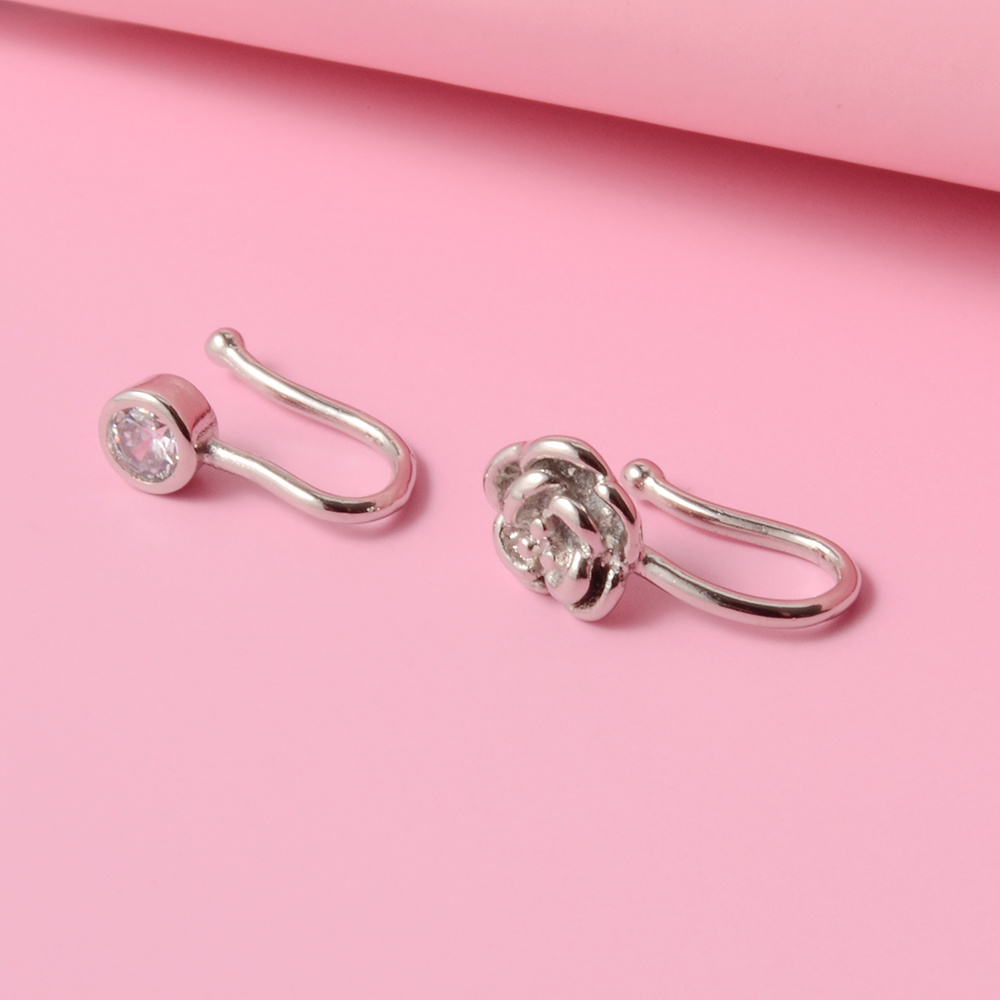 Heart / Flower Etc Shape Nose Clip Ring Nonpiercing Nose Ring No Hole