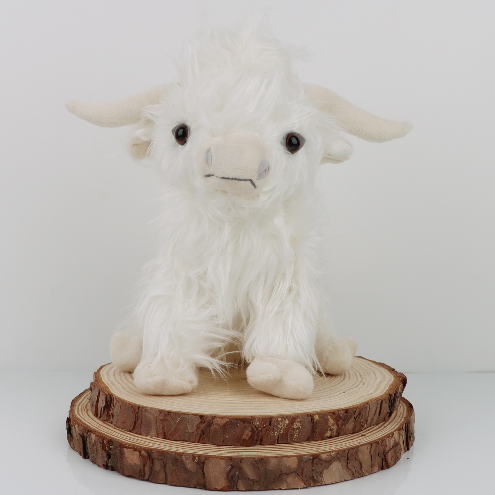 Large white Highland Cow Plush